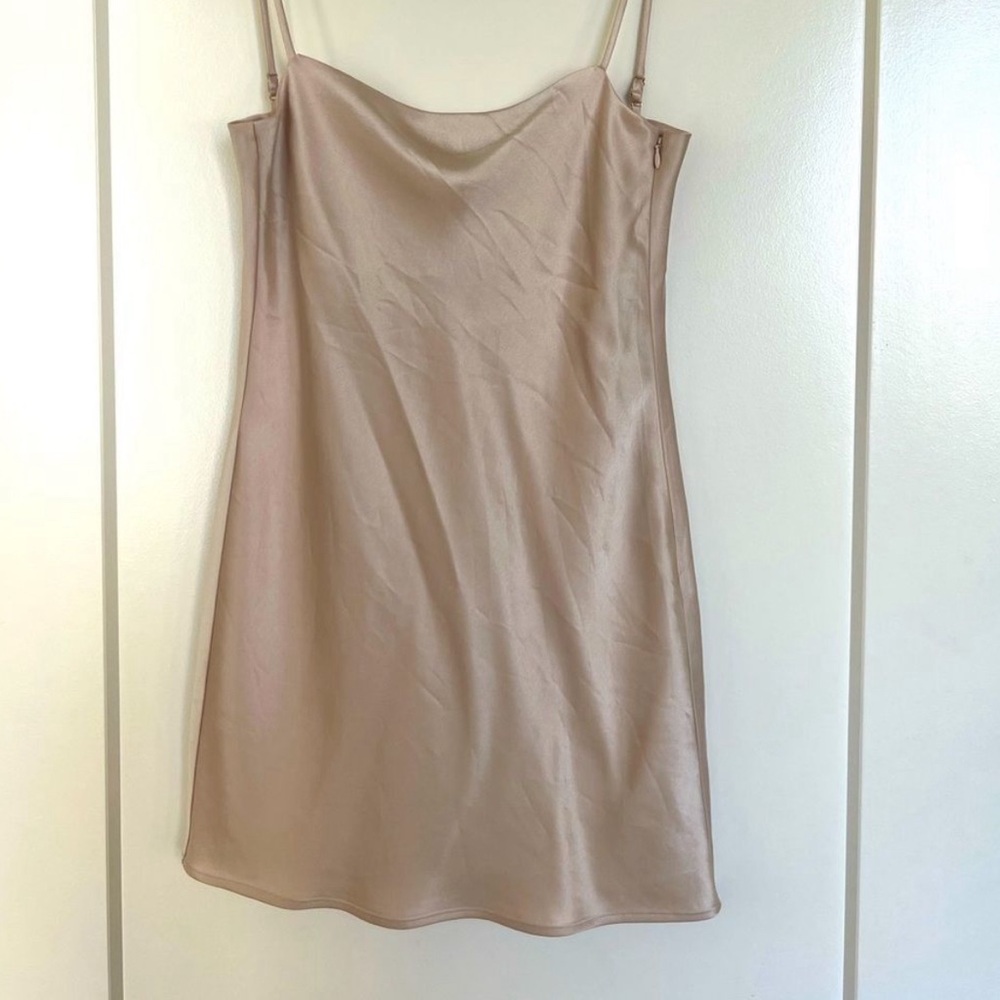 Aritzia Babaton Satin Mini Slip Dress